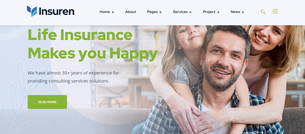 website design for insurance agency