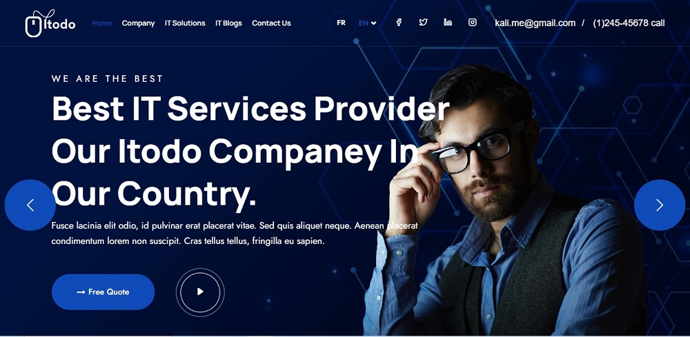 Website Design Idea For IT Company